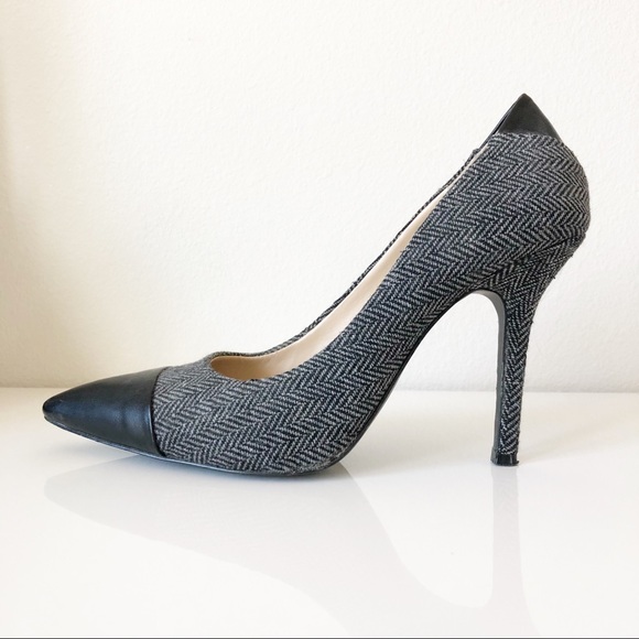 BCBGeneration Shoes - BCBGeneration Tweed heels with leather tips.